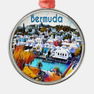 Pop Art Bermuda Julgransprydnad Metall