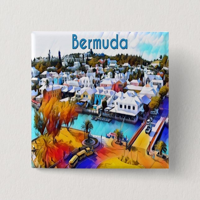 Pop Art Bermuda Knapp (Framsida)