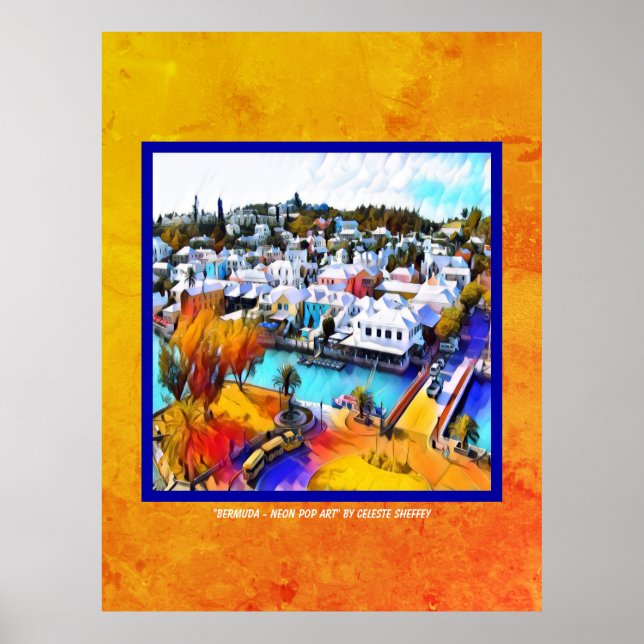 Pop Art Bermuda Poster (Framsidan)