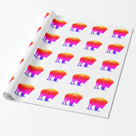 Pop Art Bison Buffalo Presentpapper