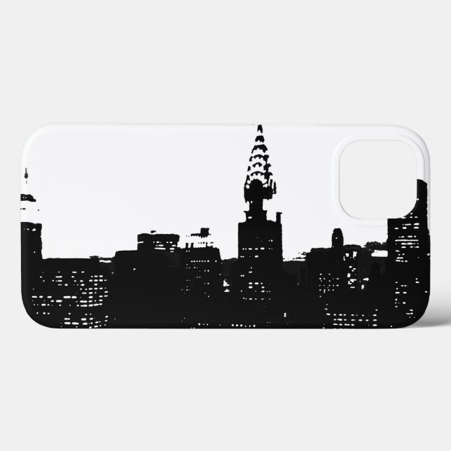 Pop Art Black White NY Manhattan (Baksida (horisontell))