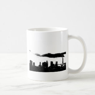 Pop Art Black White NYC New York City Kaffemugg
