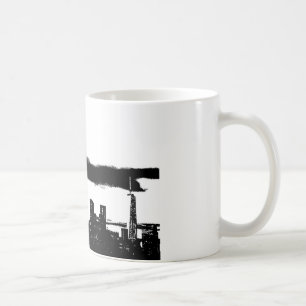 Pop Art Black White NYC New York City Kaffemugg