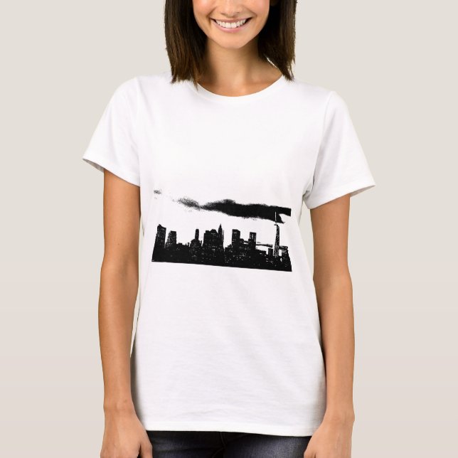 Pop Art Black White NYC New York City Tee (Framsida)