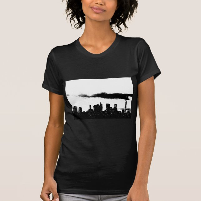 Pop Art Black White NYC New York City Tee (Framsida)