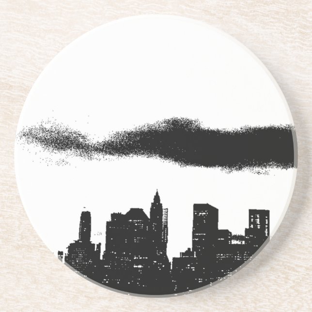 Pop Art Black White NYC New York City Underlägg (Framsidan)