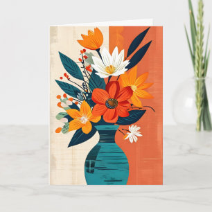Pop Art Bouquet Mors dag Kort