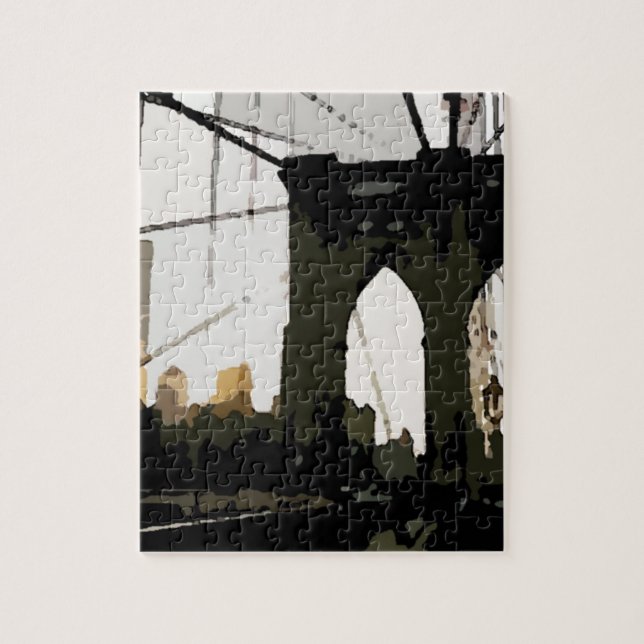 Pop Art Brooklyn Bridge Pussel (Vertikal)