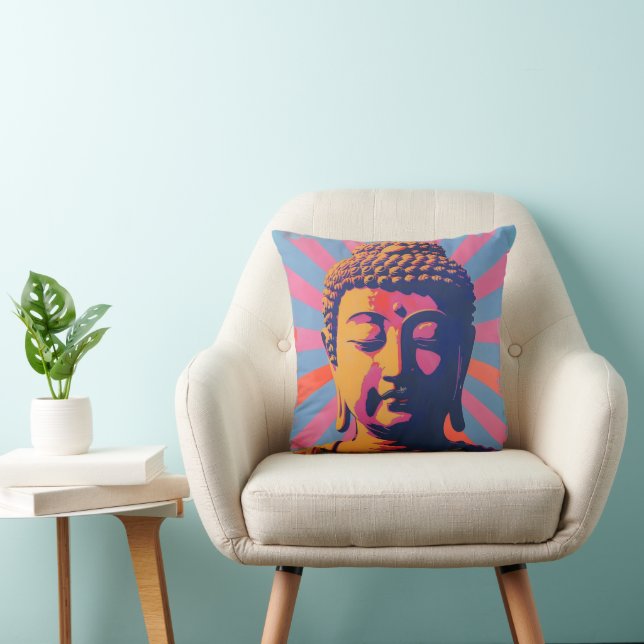 Pop Art Buddha Kudde (Stol)