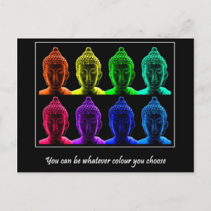 Pop art buddha vykort