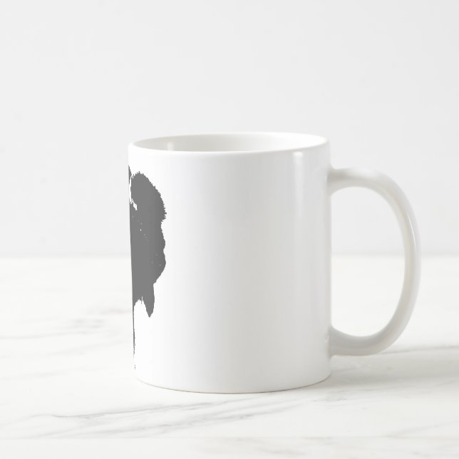 Pop Art Buffalo Bison Silhouette Kaffemugg (Höger)