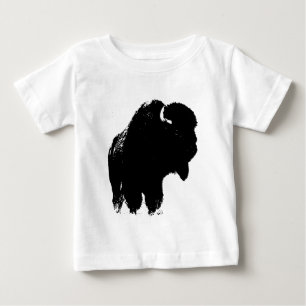 Pop Art Buffalo Bison Silhouette Tröja