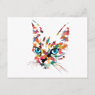POP ART CAT VYKORT