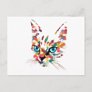 POP ART CAT VYKORT