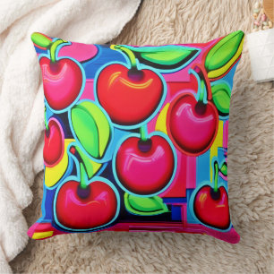 Pop Art Cherry Burst Kudde