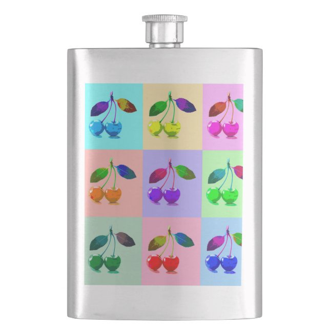 Pop Art Cherry Mönster Fickplunta (Framsidan)