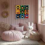 Pop Art Chibi Witches Grid Cute Halloween Wall Art Poster<br><div class="desc">Den här beundransvärda popkonstinspirerade chibi witches-rutnätsdesignen fångar den lekande sidan av Halloween. Den här roligten och den festliga väggkonsten är perfekt för Halloween-entusiaster och de som kärlek söt, vismisk décor. Idealisk för barnrum, dekoration i säsong eller gåvor är anpassadet med en familjefras i namn eller en roligt Halloween-fras som finns...</div>