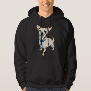 Pop Art Chihuahua Hund aveln Graphic Ensam Hoodie