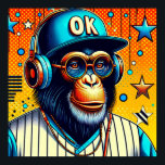 POP-ART CHIMP 8 POSTER<br><div class="desc">Chimpansen (Pan-troglodytes), som också bara kallas chimp, är en underbar apa som är infödd i skogen och i den tropiska Afrikans vildar. Den har fyra bekräftade underarter och en femte föreslagen underart. När den nära släktingen bonobo var mer känd som pygmy chimpans, kallades denna art ofta den vanliga schimpansen eller...</div>