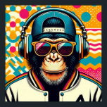 POP-ART CHIMPANZEE POSTER<br><div class="desc">Chimpansen (Pan-troglodytes), som också bara kallas chimp, är en underbar apa som är infödd i skogen och i den tropiska Afrikans vildar. Den har fyra bekräftade underarter och en femte föreslagen underart. När den nära släktingen bonobo var mer känd som pygmy chimpans, kallades denna art ofta den vanliga schimpansen eller...</div>