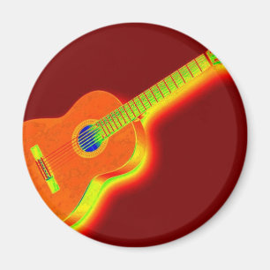 Pop Art Classic Guitar Magnet