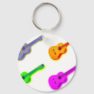 Pop Art Classic Spain Guitar Nyckelring