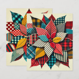 Pop Art Collage Poinsettia Scrapbook Papper