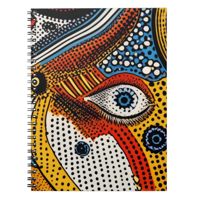 Pop Art Color Splash  Anteckningsbok (Framsidan)