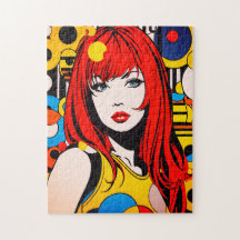 Pop Art Colorful girl
