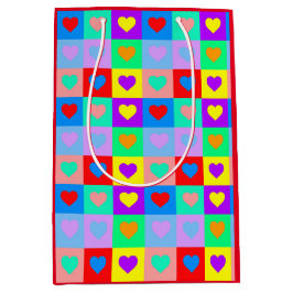 Pop Art Colorful Heart Mönster