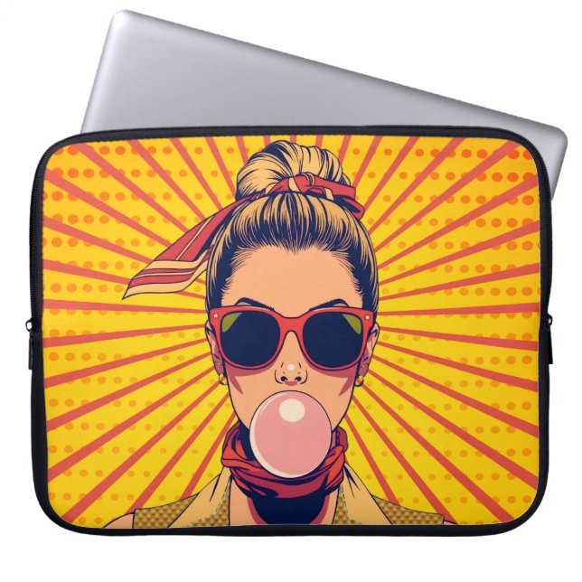  Pop Art Colorido  Arte Moderna Vibrante  Laptop Fodral (Framsidan)