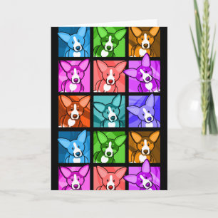 Pop Art Corgi Kort