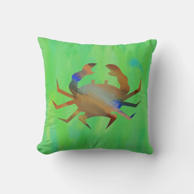 Pop Art Crab Kudde (Framsida)