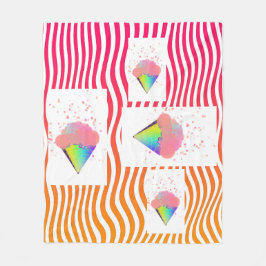 POP ART CREAM CONON RAND Fleece Blanket