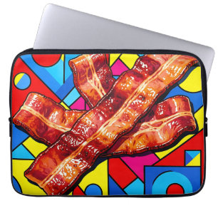 Pop Art Crispig Bacon Laptop Fodral