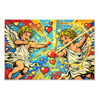 Pop Art Cupids of Love Fototryck
