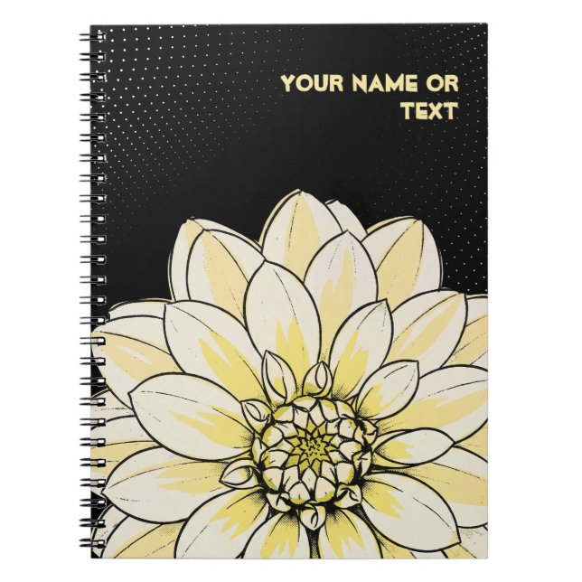 Pop Art Dahlia 'Gallery Art Fair' Anteckningsbok (Framsidan)