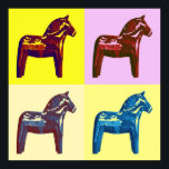 Pop Art dala-häst Poster<br><div class="desc">Pop-konsten möter Scandinavian Dala Horse.</div>