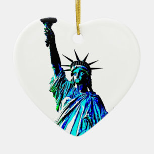 Pop Art Dam Liberty Julgransprydnad Keramik