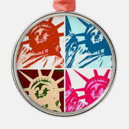 Pop Art Dam Liberty Julgransprydnad Metall