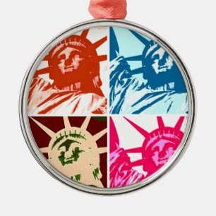 Pop Art Dam Liberty Julgransprydnad Metall