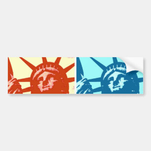 Pop Art Dam Liberty New York City Bildekal