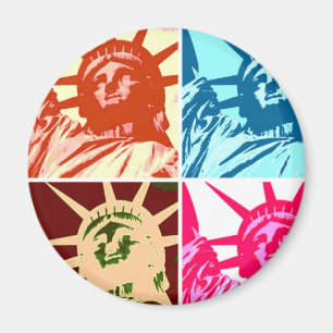 Pop Art Dam Liberty New York City Magnet