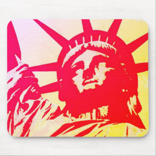 Pop Art Dam Liberty New York City Red Gult Musmatta