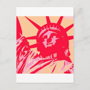 Pop Art Dam Liberty New York City Vykort