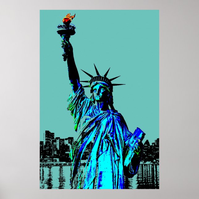 Pop Art Dam Liberty Poster (Framsidan)