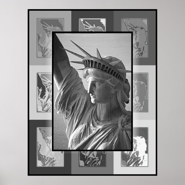 Pop Art Dam Liberty Poster (Framsidan)