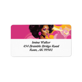 Pop Art Diva Chronicles: Diva Delight Label Adressetikett