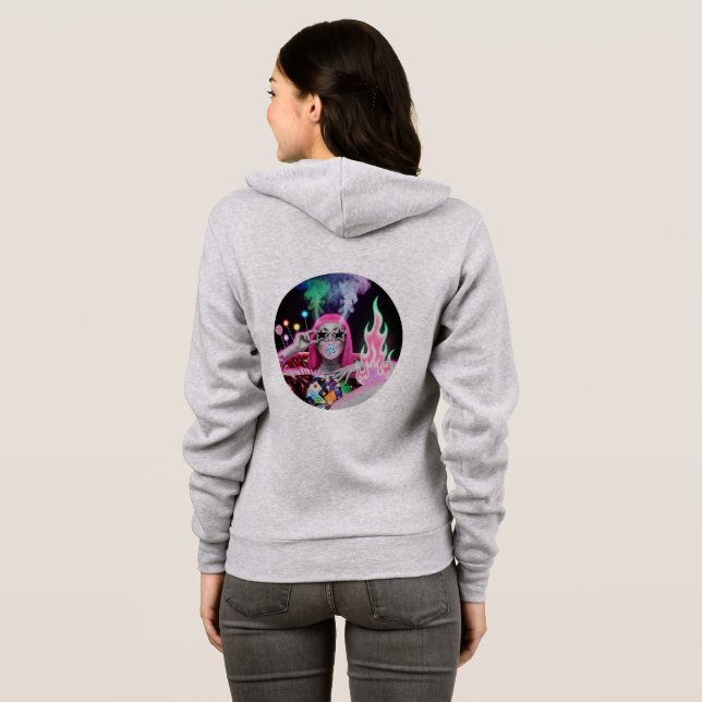 Pop Art Diva Vegas Hoodie 💖 🃏 T Shirt (Hel baksida)