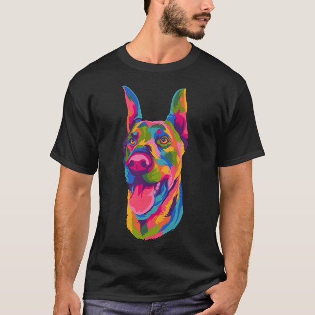 Pop Art Doberman Cute Tass Pet Manar Women Kids Hu T Shirt (Framsida)